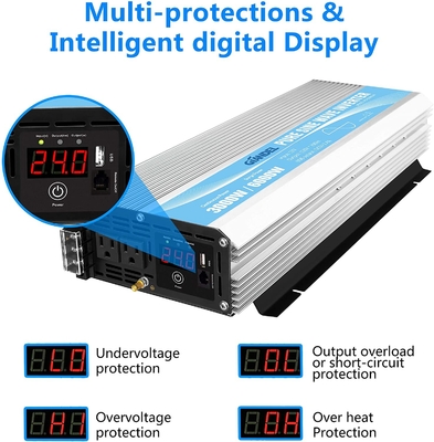 Инвертор 3000W MSDS UN38.3 волны синуса DC24V чистый гибридный солнечный