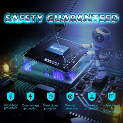 Сверхмощный инвертор энергии волн синуса СИД 4000W инвертора 12V 2.4A гибридный солнечный чистый