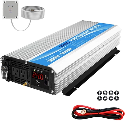 Инвертор 3000W MSDS UN38.3 волны синуса DC24V чистый гибридный солнечный