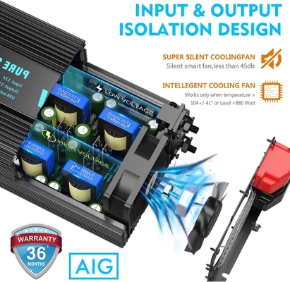 Инвертор энергии волн синуса Giandel 4000W инвертора DC24V гибридный солнечный сверхмощный чистый